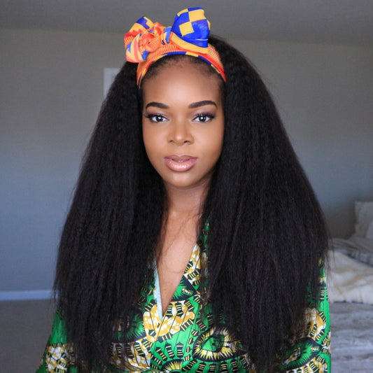 Kinky Straight Headband Wig